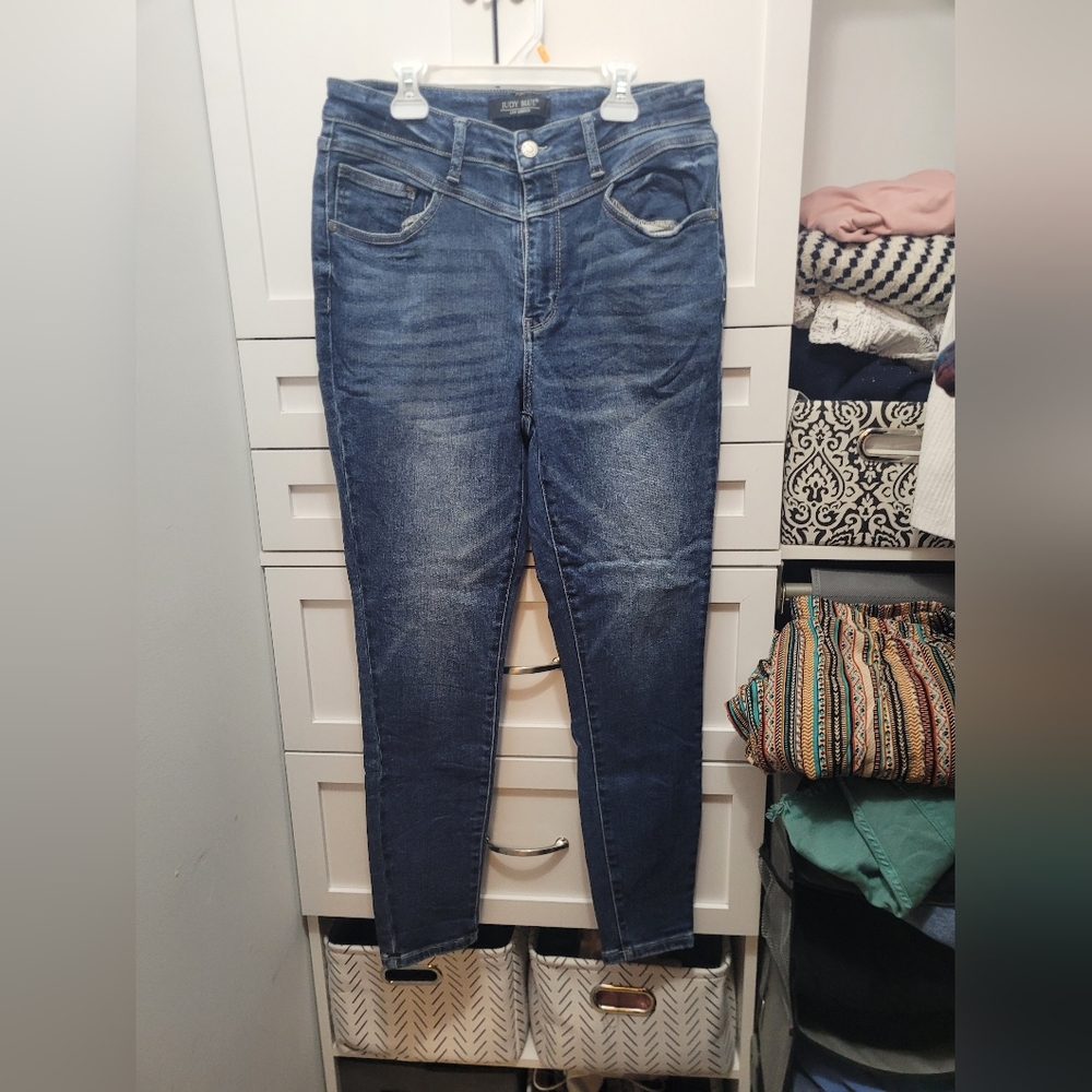 Judy Blue Western Front Yoke Skinny